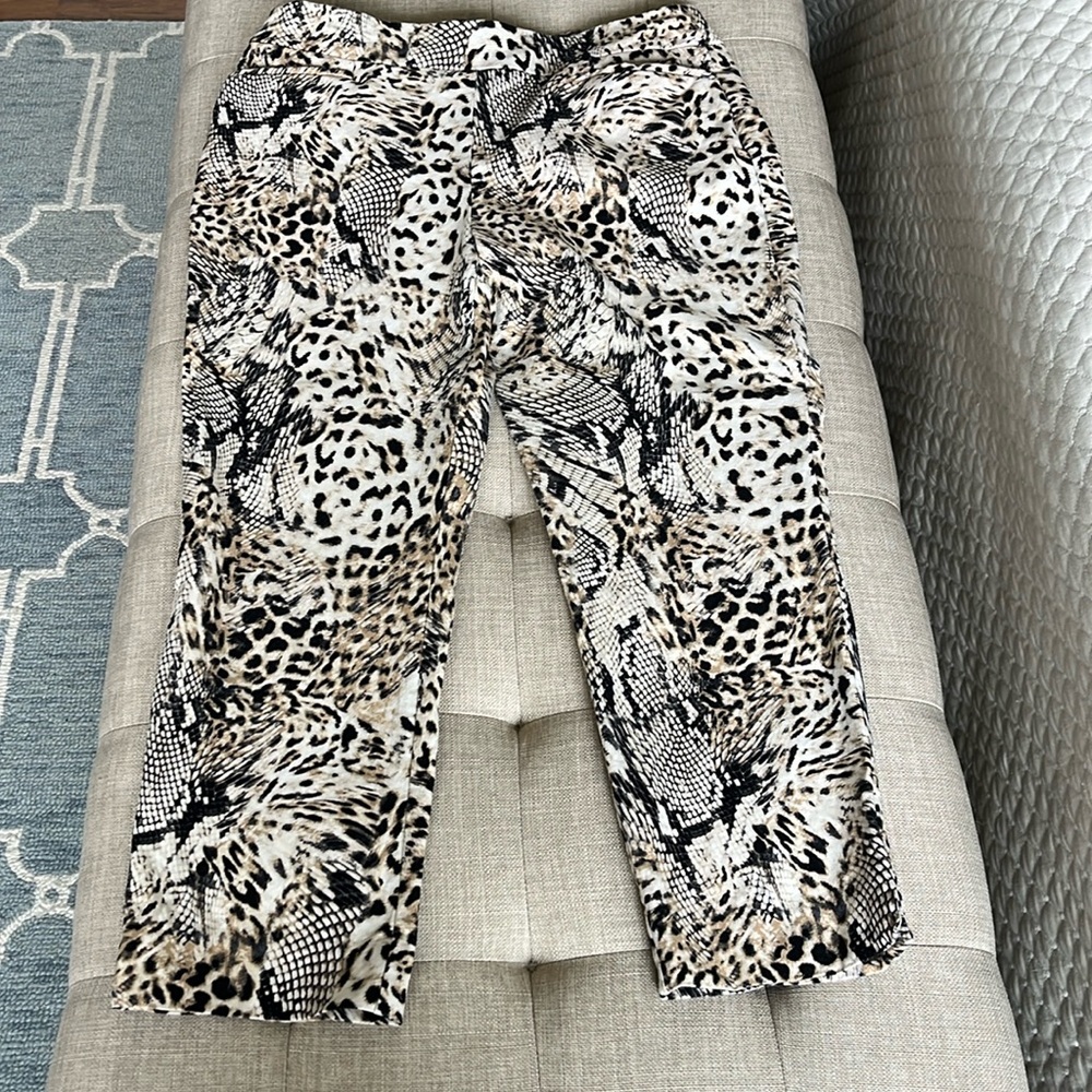 Chico’s Animal Print Capri Pants